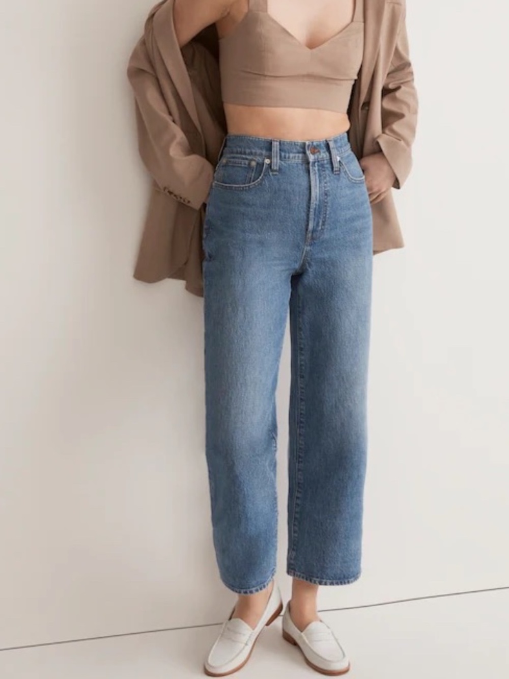 Madewell The Perfect Vintage Wide-Leg Crop Jean